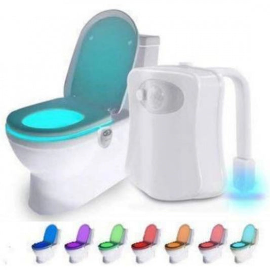 Generic LED Light Sensor Motion Activated Glow Bowl Light Up Sensing Toilet Seat Night Lightning Bowl (Color: Assorted)