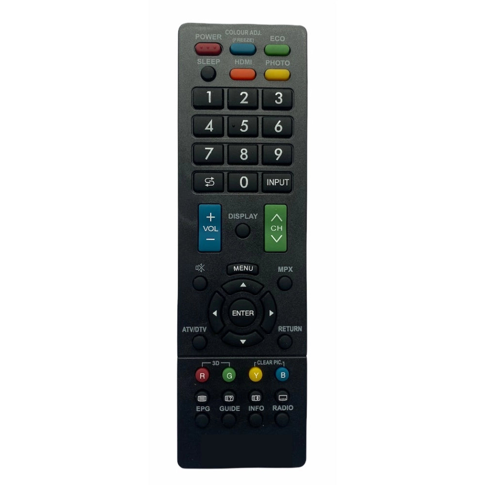 Generic LCD/LED Remote, Compatible with Sharp LCD/LED TV Remote Control (Exactly Same Remote will Only Work)