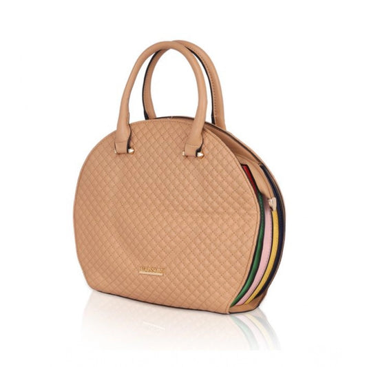 Generic Women's Faux Leather Printed Adjustable Long Belt Handbag (Brown)