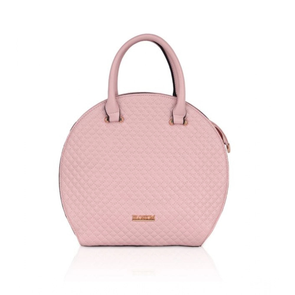 Generic Women's Faux Leather Printed Adjustable Long Belt Handbag (Pink)