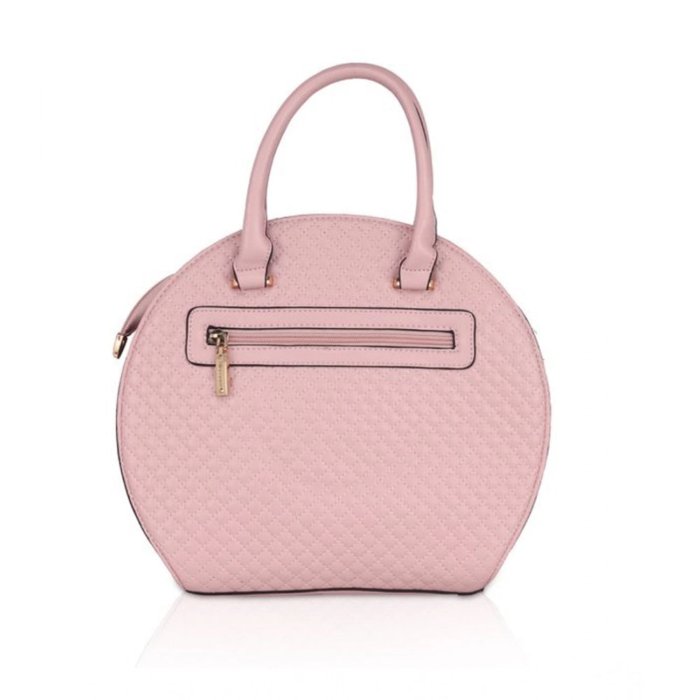 Generic Women's Faux Leather Printed Adjustable Long Belt Handbag (Pink)