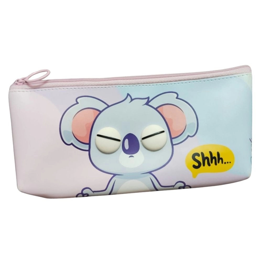 Pack Of_2 Mouse Cartoon Printed Pencil Pouch | Canvas | Stationery | 3+ Years