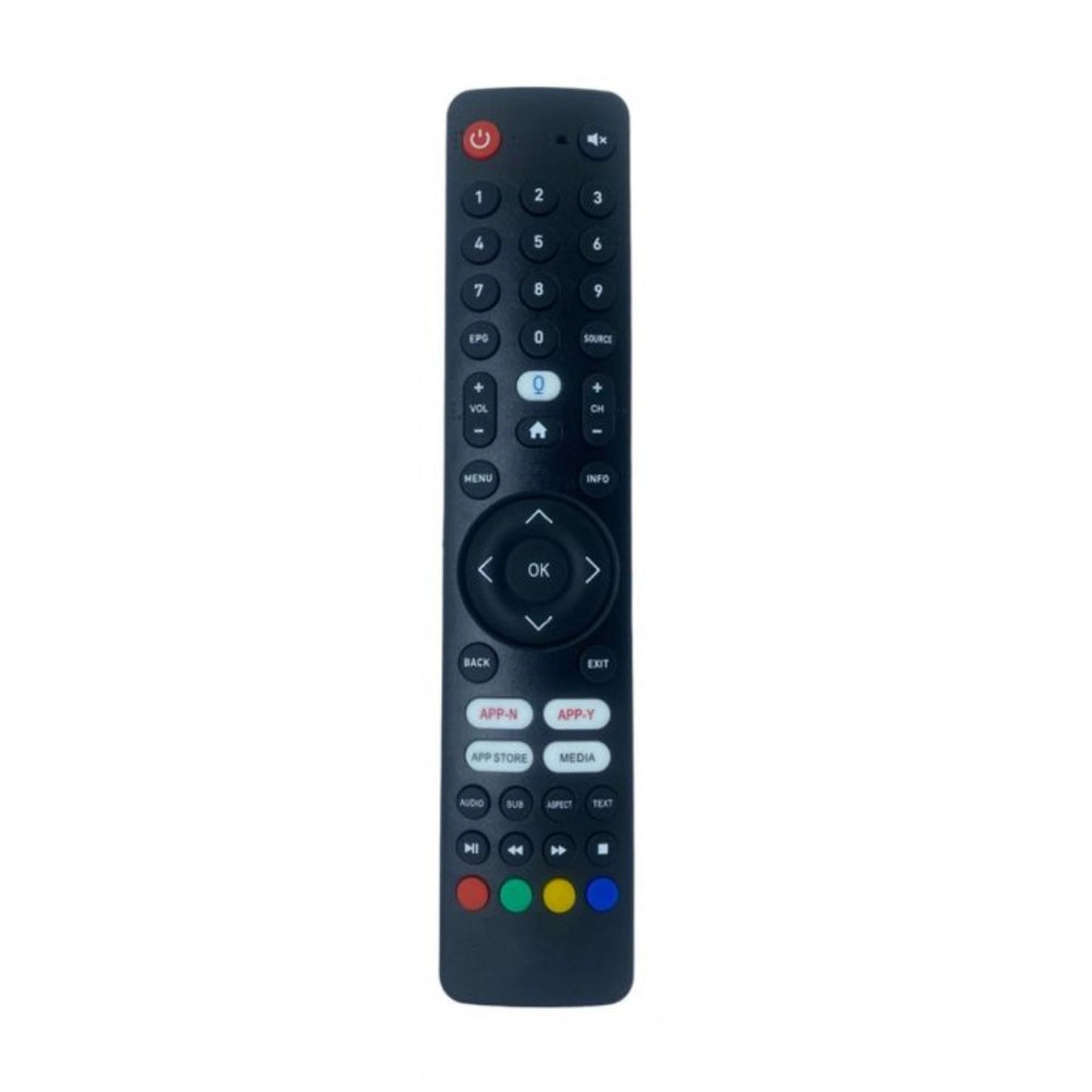 Generic Smart TV Remote No. 1090 with App Store - Media Functions- Compatible-Replacement for Elista Smart TV LCD-LED Remote Control (Black)
