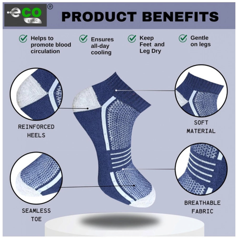 Generic 3_Pair Set Unisex Casual Cotton Printed Low Cut Socks (Multicolor)