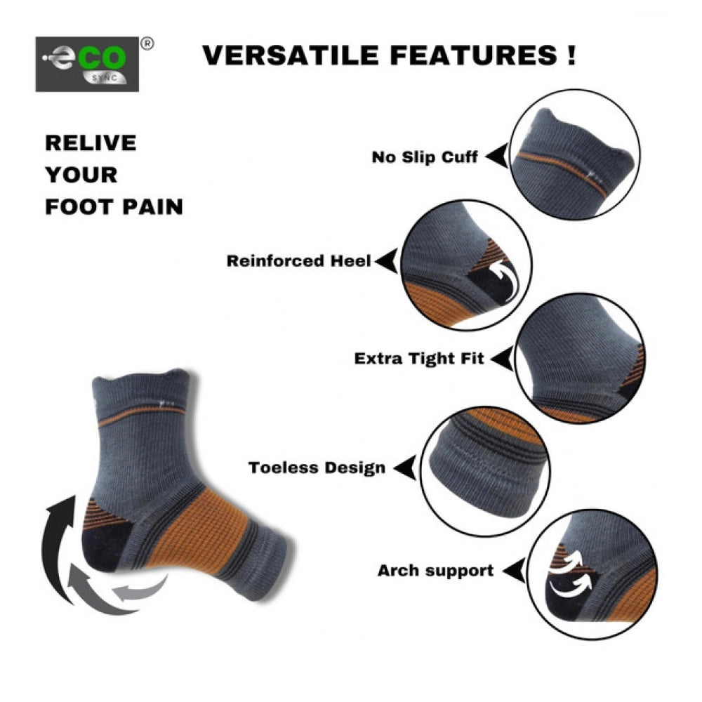 Generic 3_Pair Set Unisex Casual Cotton Printed Ankle Length Support Socks (Multicolor)