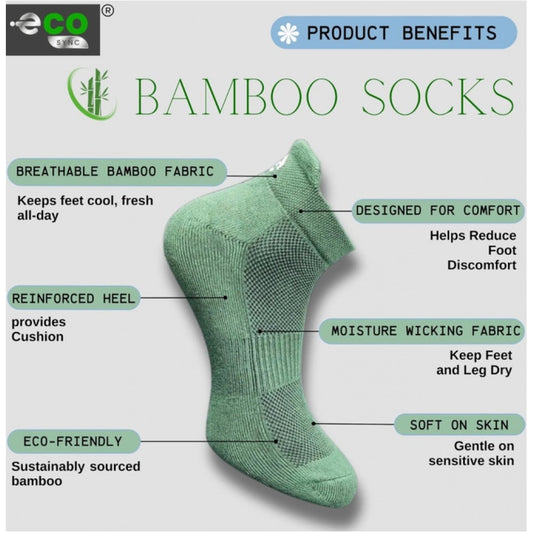 Generic 4_Pair Set Unisex Casual Cotton Printed Ankle Length Socks (Multicolor)