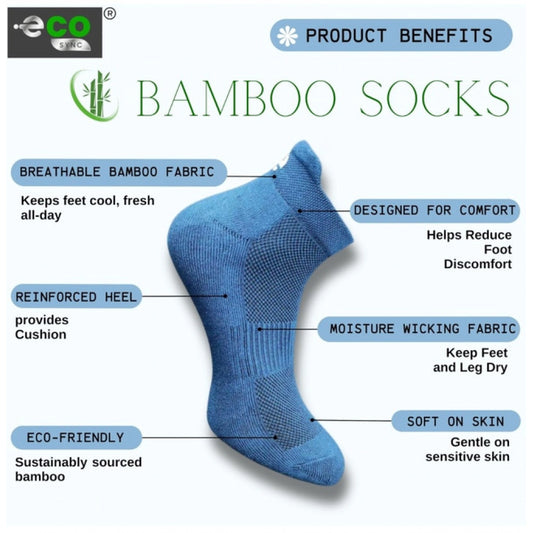 Generic 4_Pair Set Unisex Casual Cotton Printed Ankle Length Socks (Multicolor)