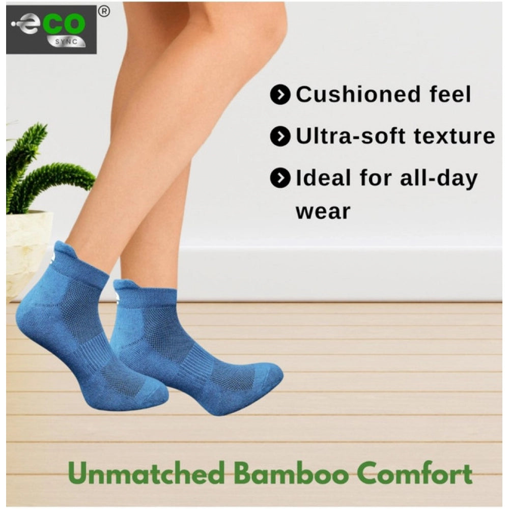 Generic 4_Pair Set Unisex Casual Cotton Printed Ankle Length Socks (Multicolor)