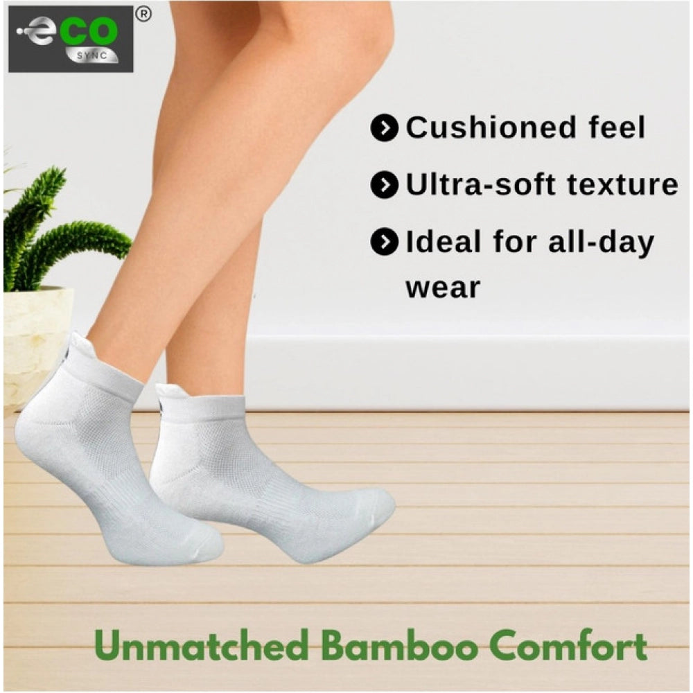 Generic 4_Pair Set Unisex Casual Cotton Printed Ankle Length Socks (Multicolor)