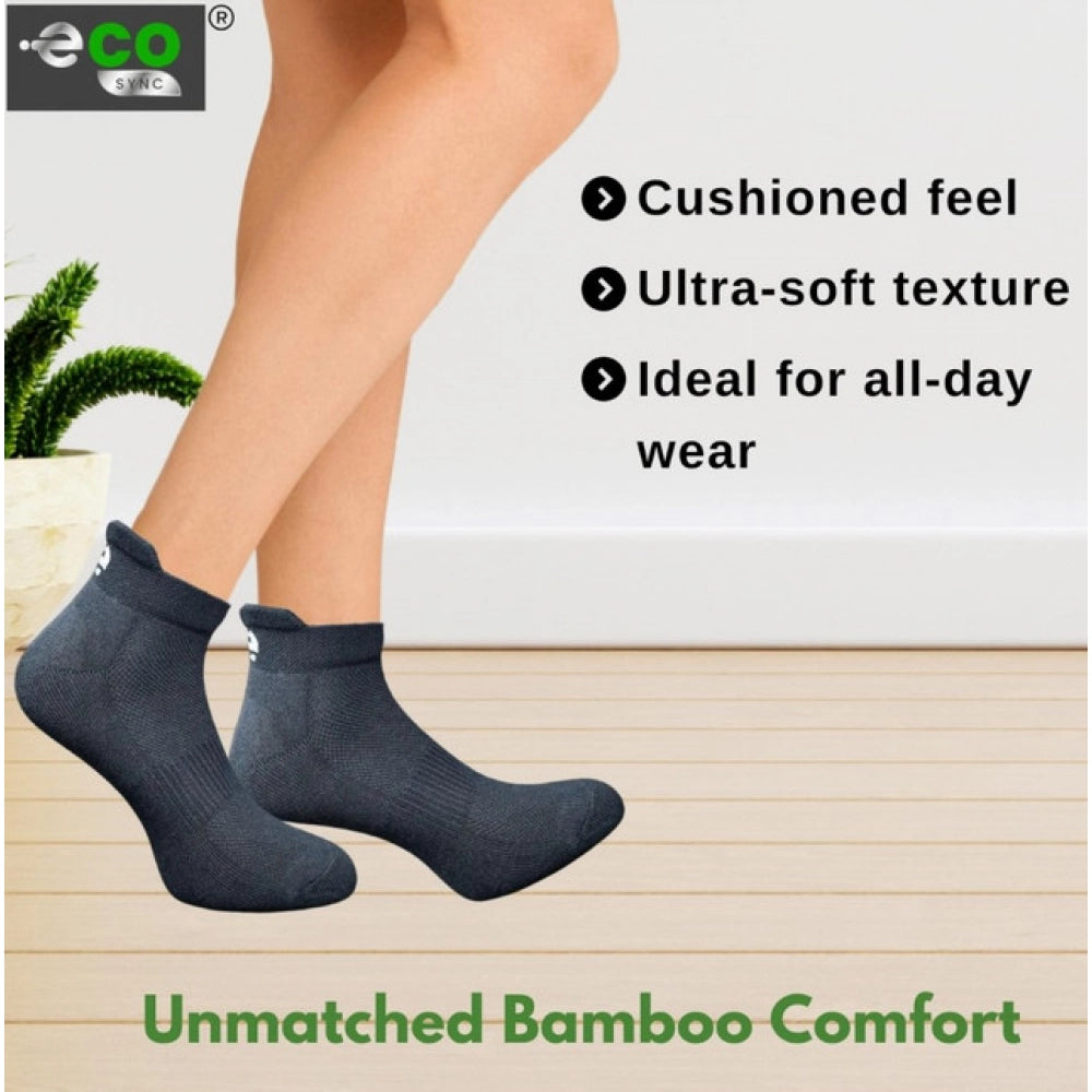 Generic 4_Pair Set Unisex Casual Cotton Printed Ankle Length Socks (Multicolor)