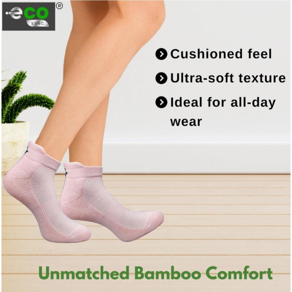 Generic 4_Pair Set Unisex Casual Cotton Printed Ankle Length Socks (Multicolor)