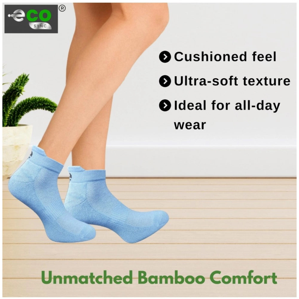 Generic 4_Pair Set Unisex Casual Cotton Printed Ankle Length Socks (Multicolor)