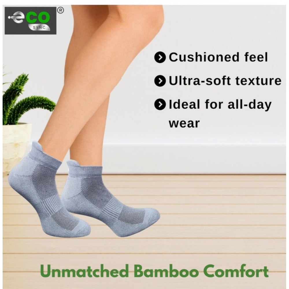 Generic 4_Pair Set Unisex Casual Cotton Printed Ankle Length Socks (Multicolor)