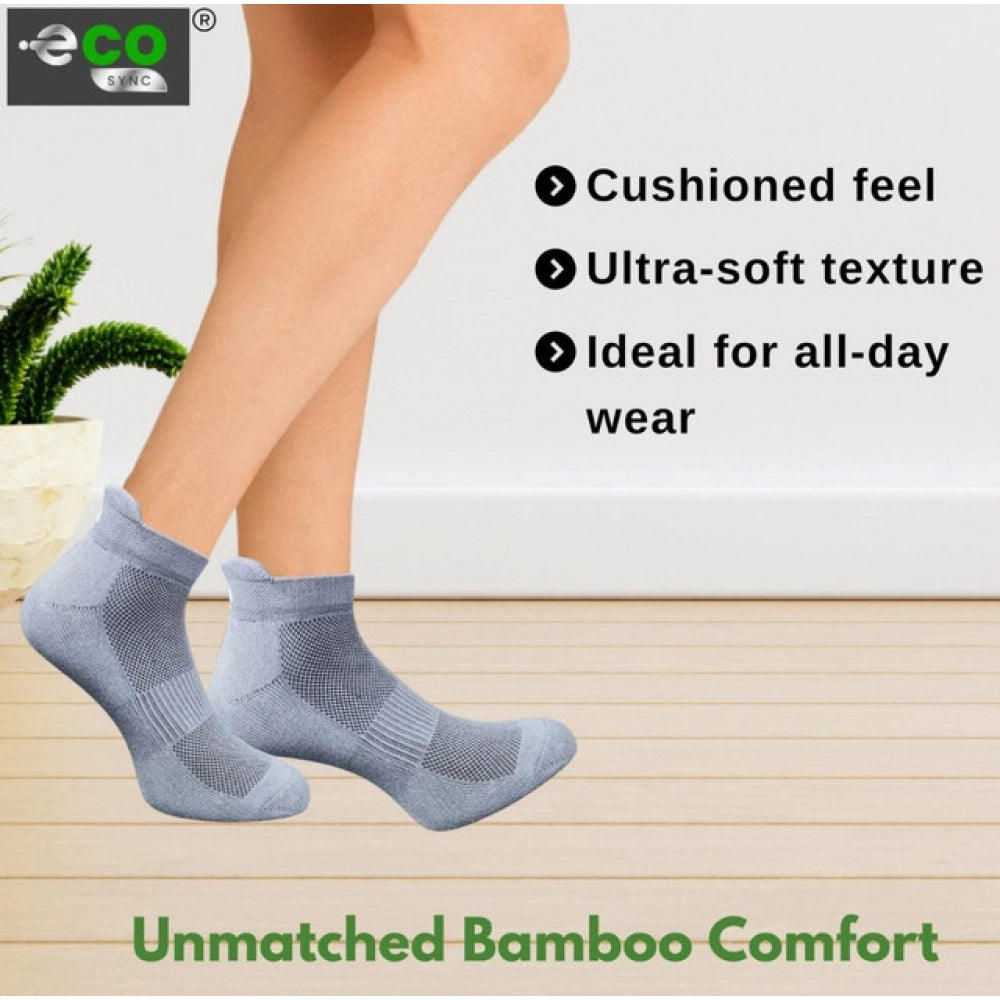 Generic 4_Pair Set Unisex Casual Cotton Printed Ankle Length Socks (Multicolor)