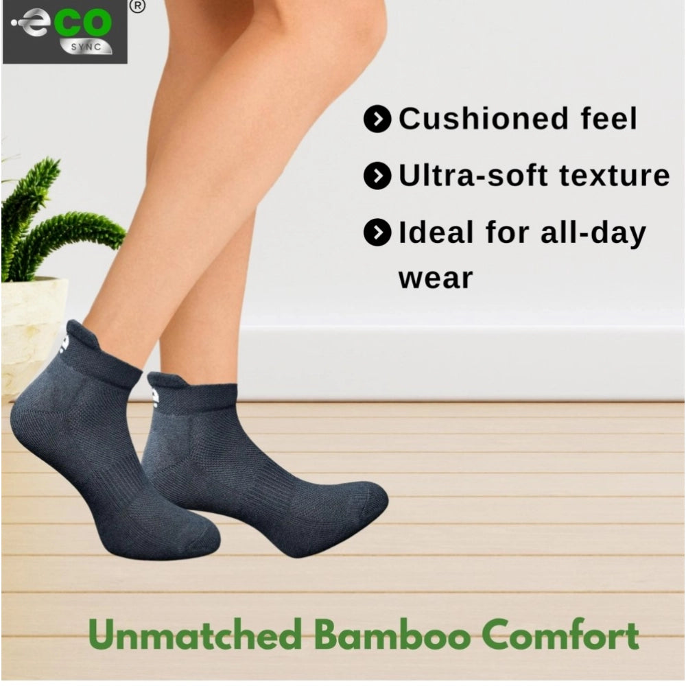 Generic 4_Pair Set Unisex Casual Cotton Printed Ankle Length Socks (Multicolor)