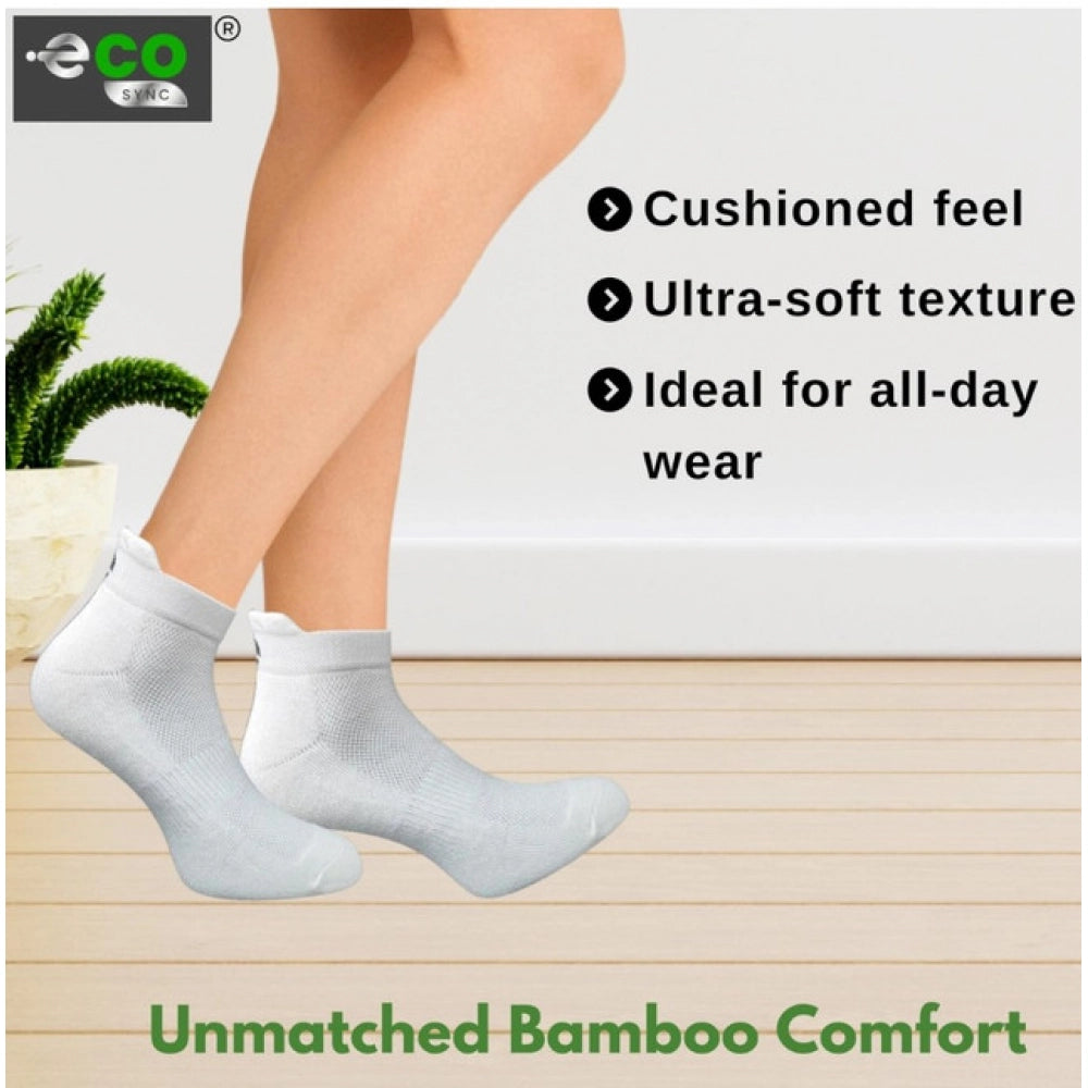 Generic 4_Pair Set Unisex Casual Cotton Printed Ankle Length Socks (Multicolor)