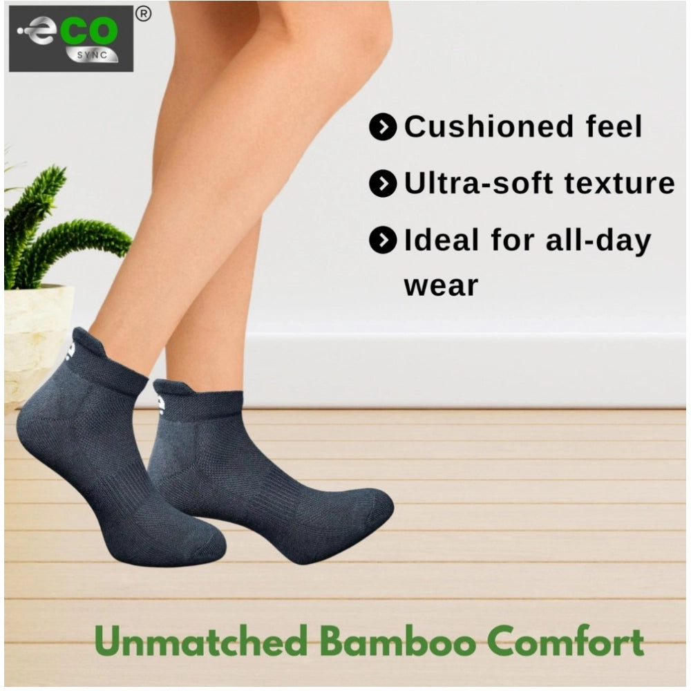 Generic 4_Pair Set Unisex Casual Cotton Printed Ankle Length Socks (Multicolor)