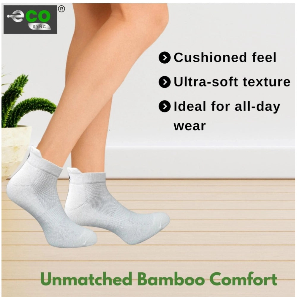 Generic 4_Pair Set Unisex Casual Cotton Printed Ankle Length Socks (Multicolor)