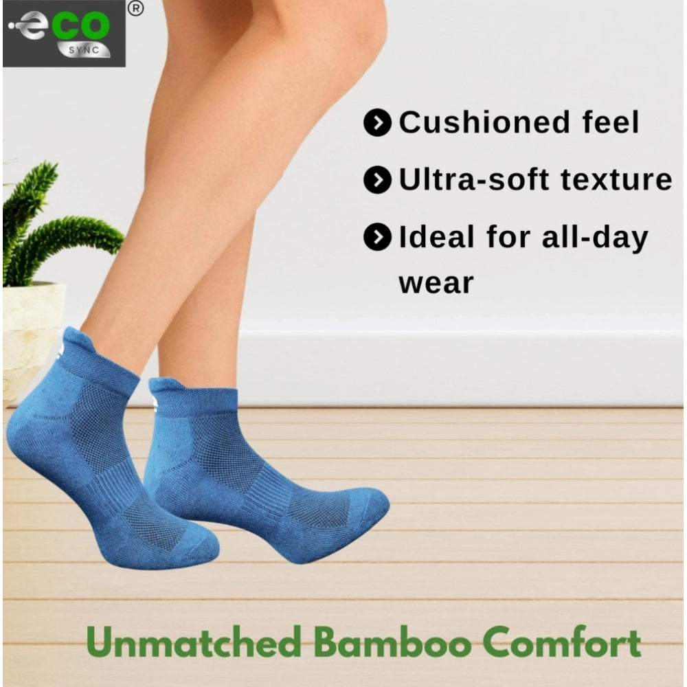 Generic 4_Pair Set Unisex Casual Cotton Printed Ankle Length Socks (Multicolor)