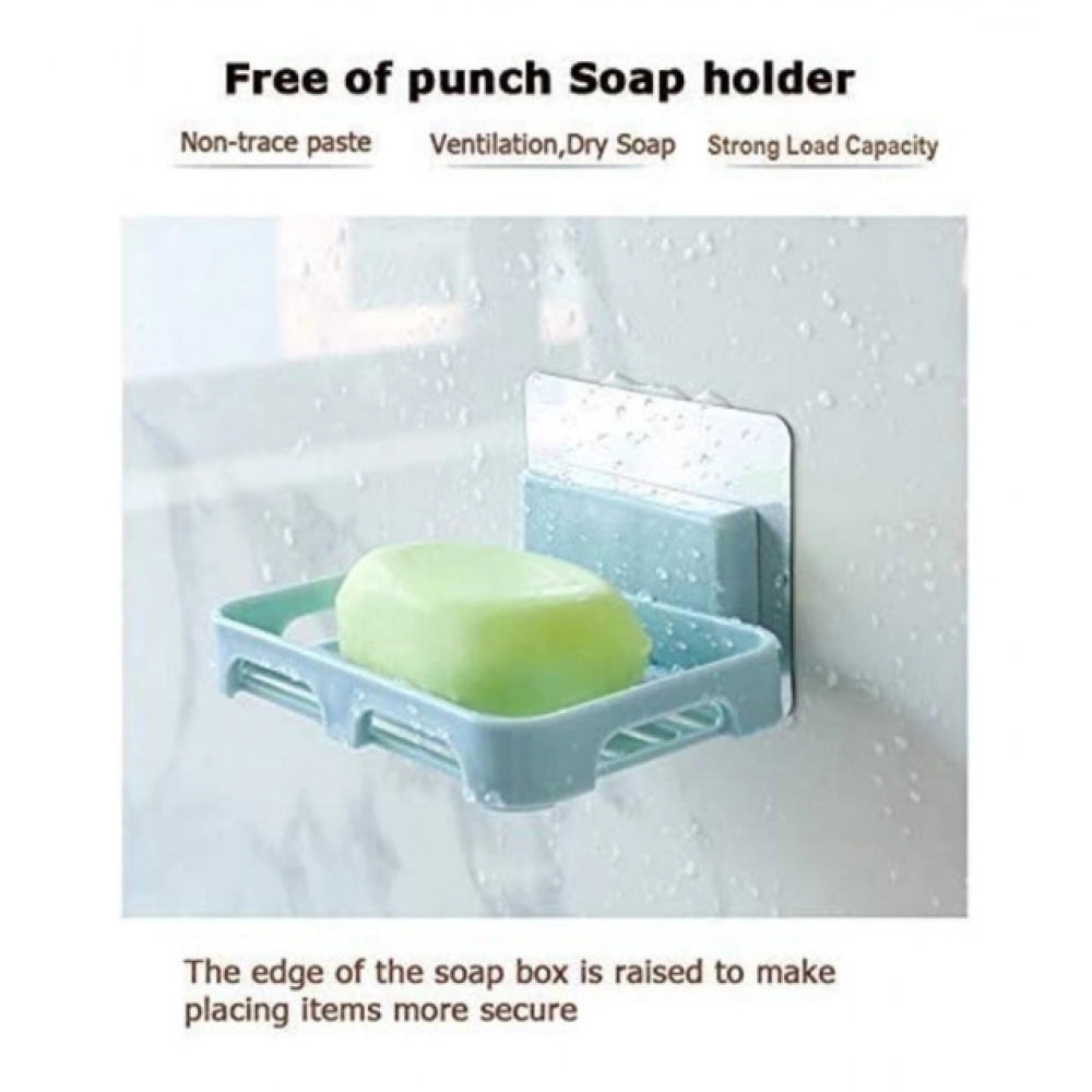 Generic Pack of 5_Magic Sticker Soap Holder – Wall-Mount Soap Organizers (Color: Assorted )