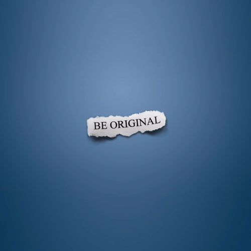 Be original Text with Blue background Mobile Case Cover