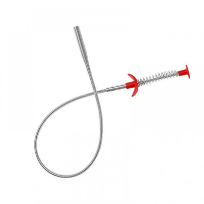 Generic Metal Wire Brush Hand Kitchen Sink Cleaning Hook Sewer Dredging Device Spring Pipe Hair Dredging Tool (Color: Assorted)