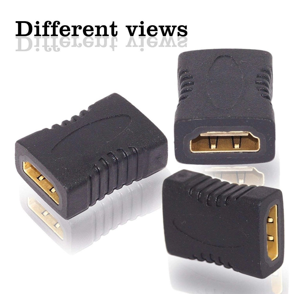 Generic HDMI Adapter Female to Female Extender Jointer Black (Black)