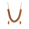 Generic Women's Elegent Laxmi Coin Shape Jewellery Chowker Set (Red, Free Size)