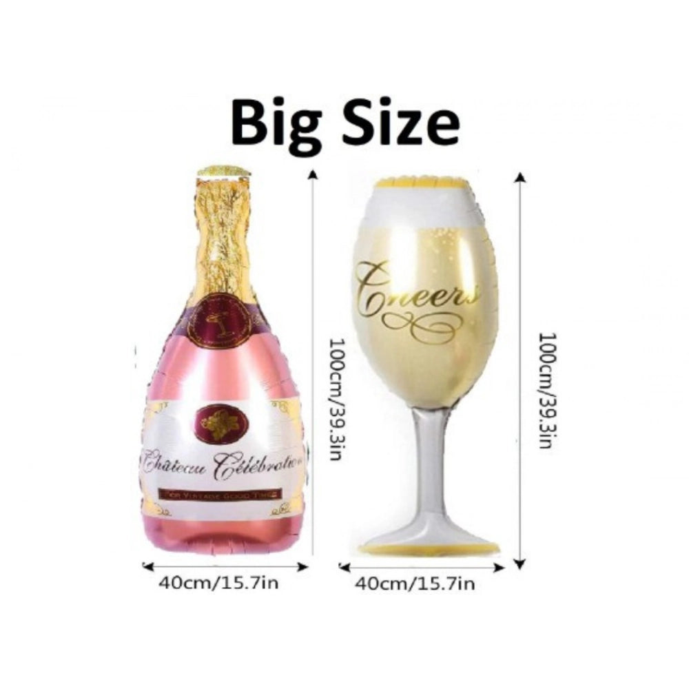 Generic 30Th Anniversary Rose Gold Foil Balloons With Happy Decoration Items Set (Rose Gold)