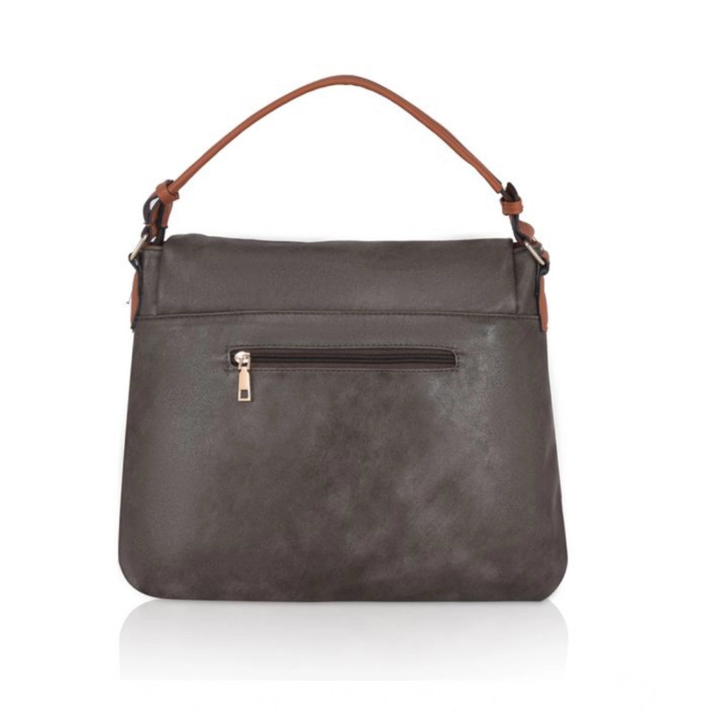 Generic Women's Faux Leather Solid Sling Bag (Green)