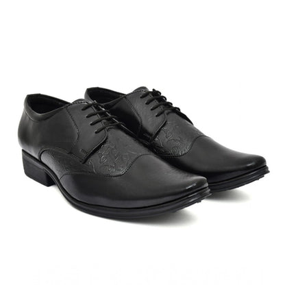 Generic Men's Faux Leather Formal Shoes (Black)