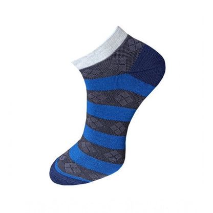 Generic 3_Pair Set Unisex Casual Cotton Printed Ankle Length Socks (Multicolor)