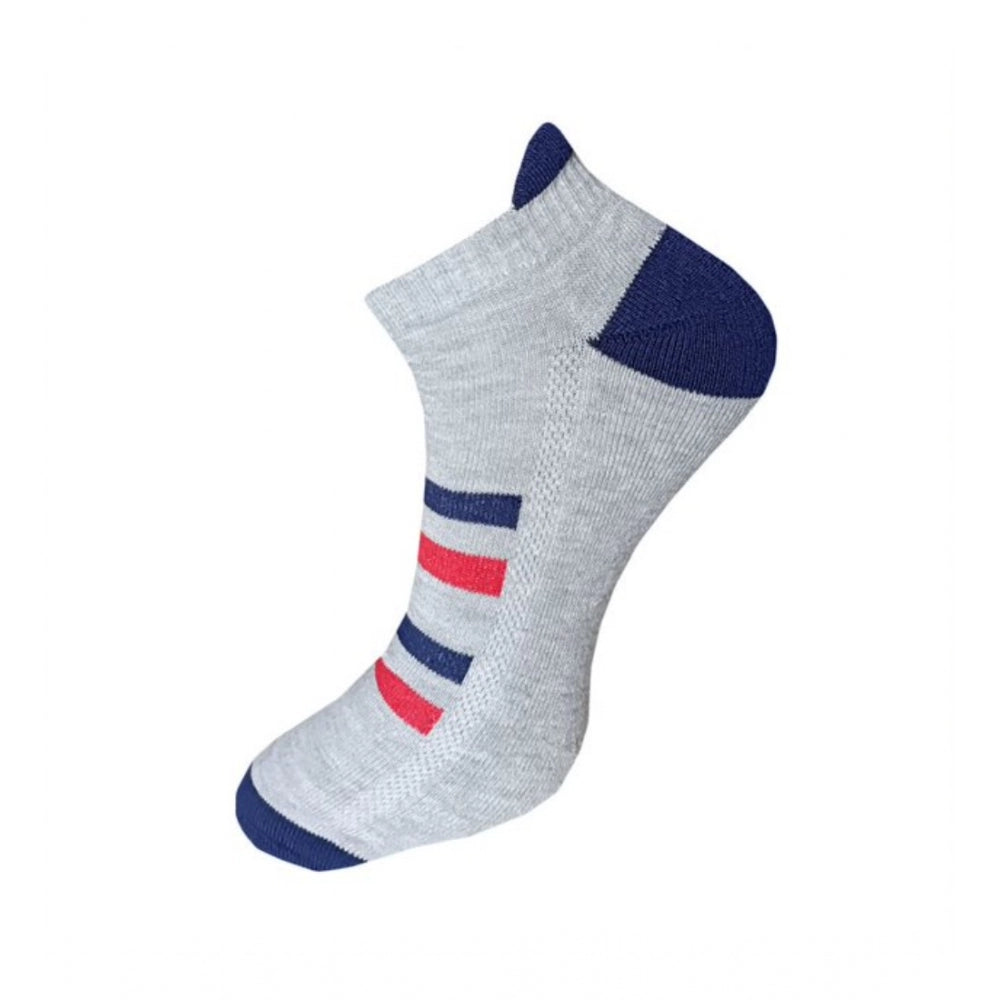 Generic 3_Pair Set Unisex Casual Cotton Printed Ankle Length Socks (Multicolor)