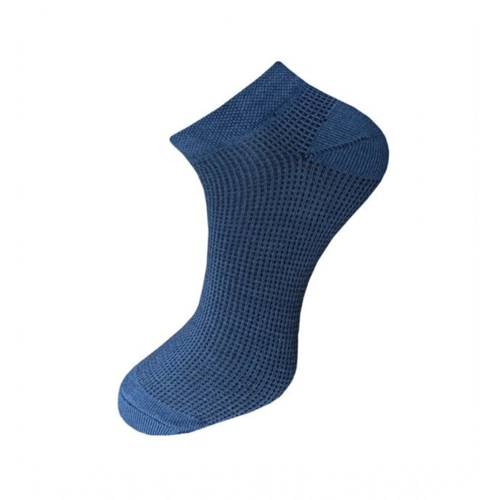 Generic 3_Pair Set Unisex Casual Cotton Solid Ankle Length Socks (Multicolor)