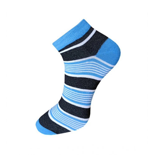 Generic 3_Pair Set Unisex Casual Cotton Striped Ankle Length Socks (Multicolor)