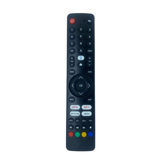 Generic Smart TV Remote No. 1090 with App Store - Media Functions- Compatible-Replacement for Elista Smart TV LCD-LED Remote Control (Black)