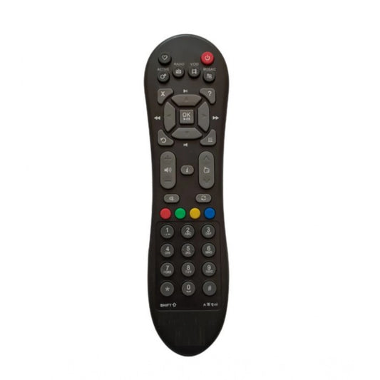 Generic DTH Remote No. 125 Compatible-Replacement for Videocon DTH Set Top Box Remote (Black)