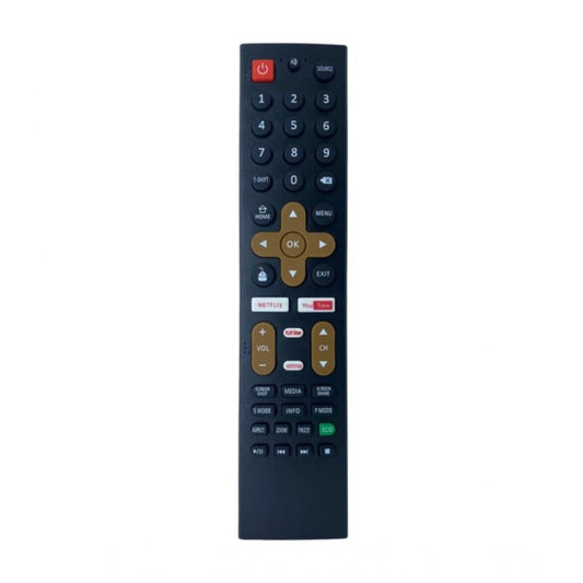 Generic Smart TV Remote No. 1089 with Netflix - YouTube Functions- Compatible-Replacement for Treeview Smart TV LCD-LED Remote Control (Black)