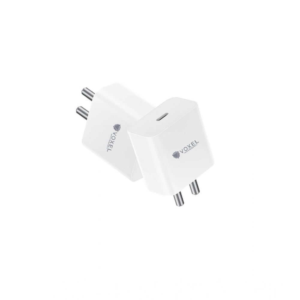 Generic VOXEL 100 Watt ' C ' Port PD Fast Charger AB Plastic (White)