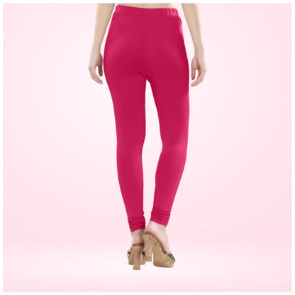 Generic Women's Cotton Blended Solid Churidar leggings (Rani)