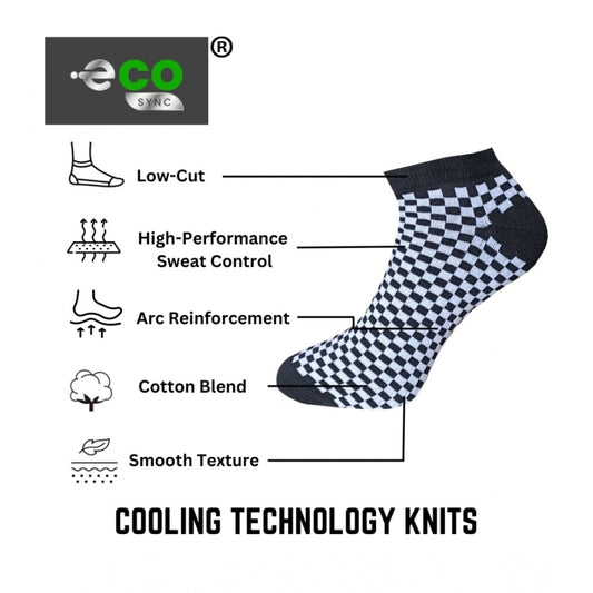 Generic 3_Pair Set Unisex Casual Cotton Printed Low Cut Socks (Multicolor)