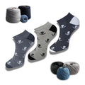 Generic 3_Pair Set Unisex Casual Cotton Printed Low Cut Socks (Multicolor)