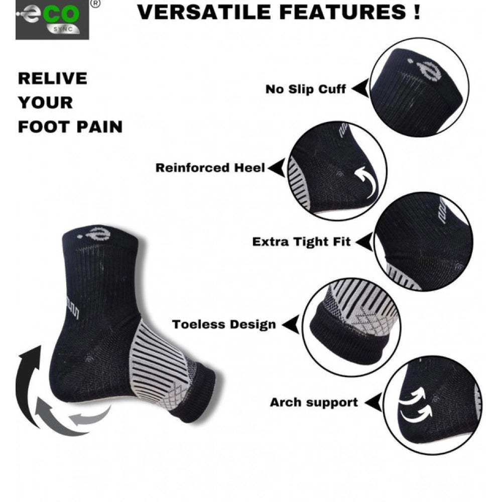 Generic 3_Pair Set Unisex Casual Cotton Printed Ankle Length Support Socks (Multicolor)