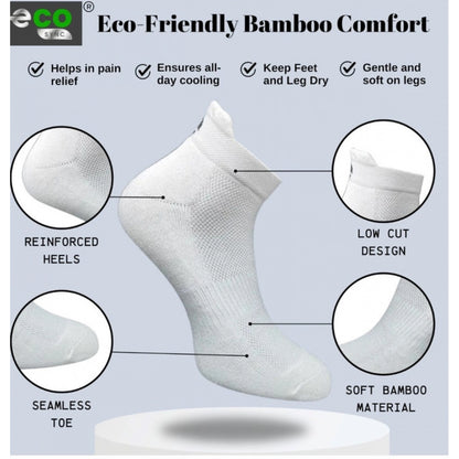 Generic 4_Pair Set Unisex Casual Cotton Printed Ankle Length Socks (Multicolor)