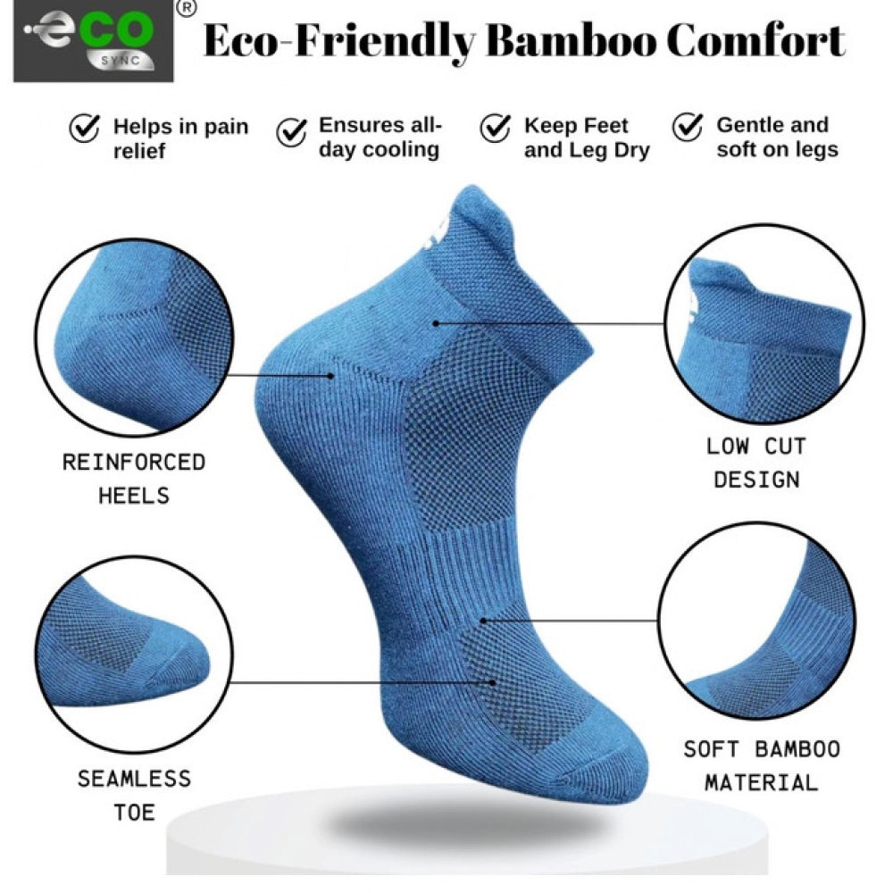 Generic 4_Pair Set Unisex Casual Cotton Printed Ankle Length Socks (Multicolor)