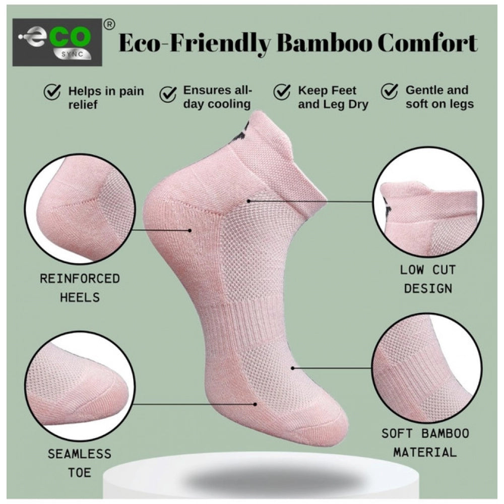 Generic 4_Pair Set Unisex Casual Cotton Printed Ankle Length Socks (Multicolor)