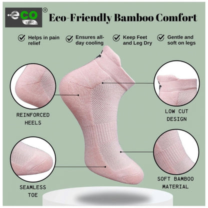 Generic 4_Pair Set Unisex Casual Cotton Printed Ankle Length Socks (Multicolor)