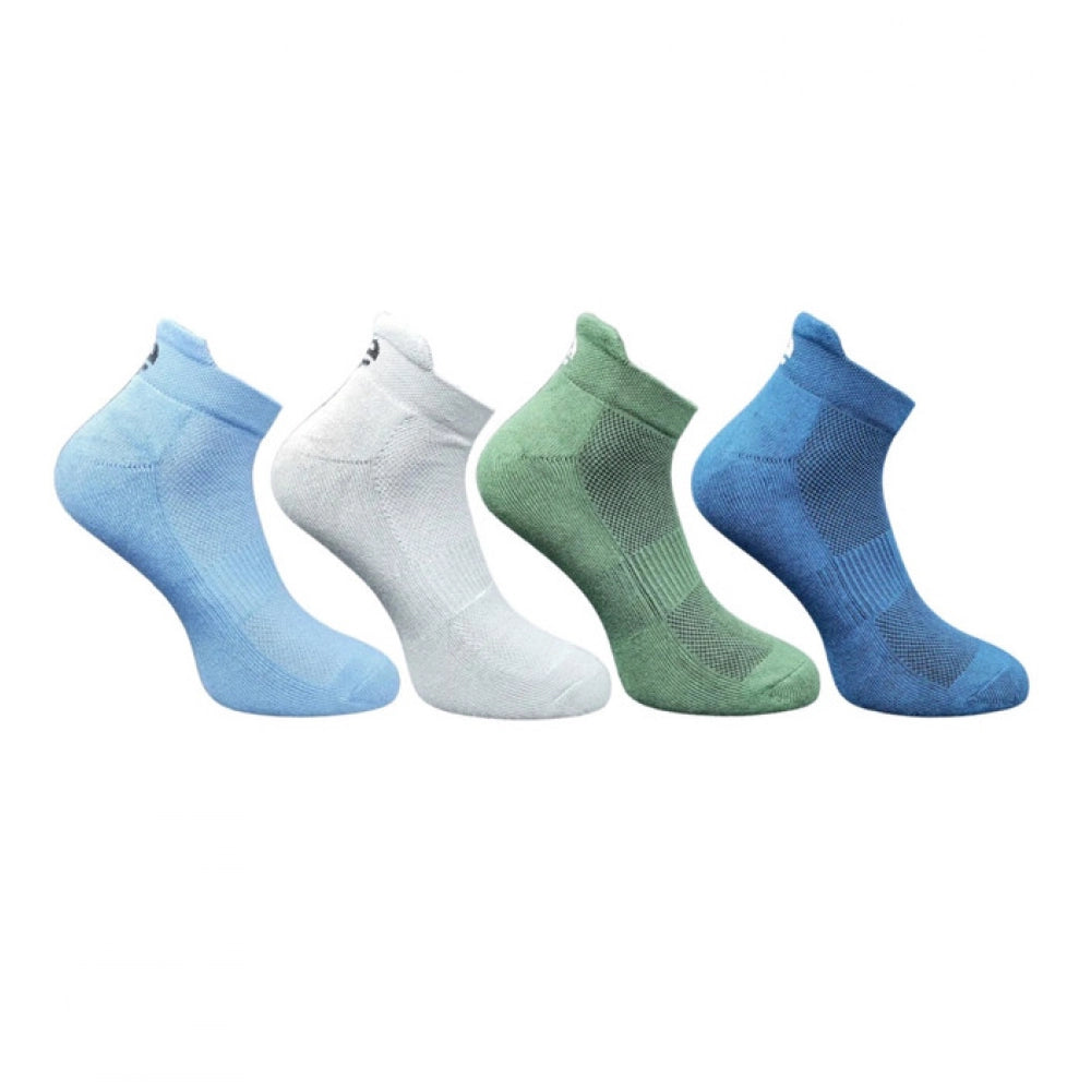 Generic 4_Pair Set Unisex Casual Cotton Printed Ankle Length Socks (Multicolor)