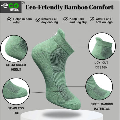 Generic 4_Pair Set Unisex Casual Cotton Printed Ankle Length Socks (Multicolor)