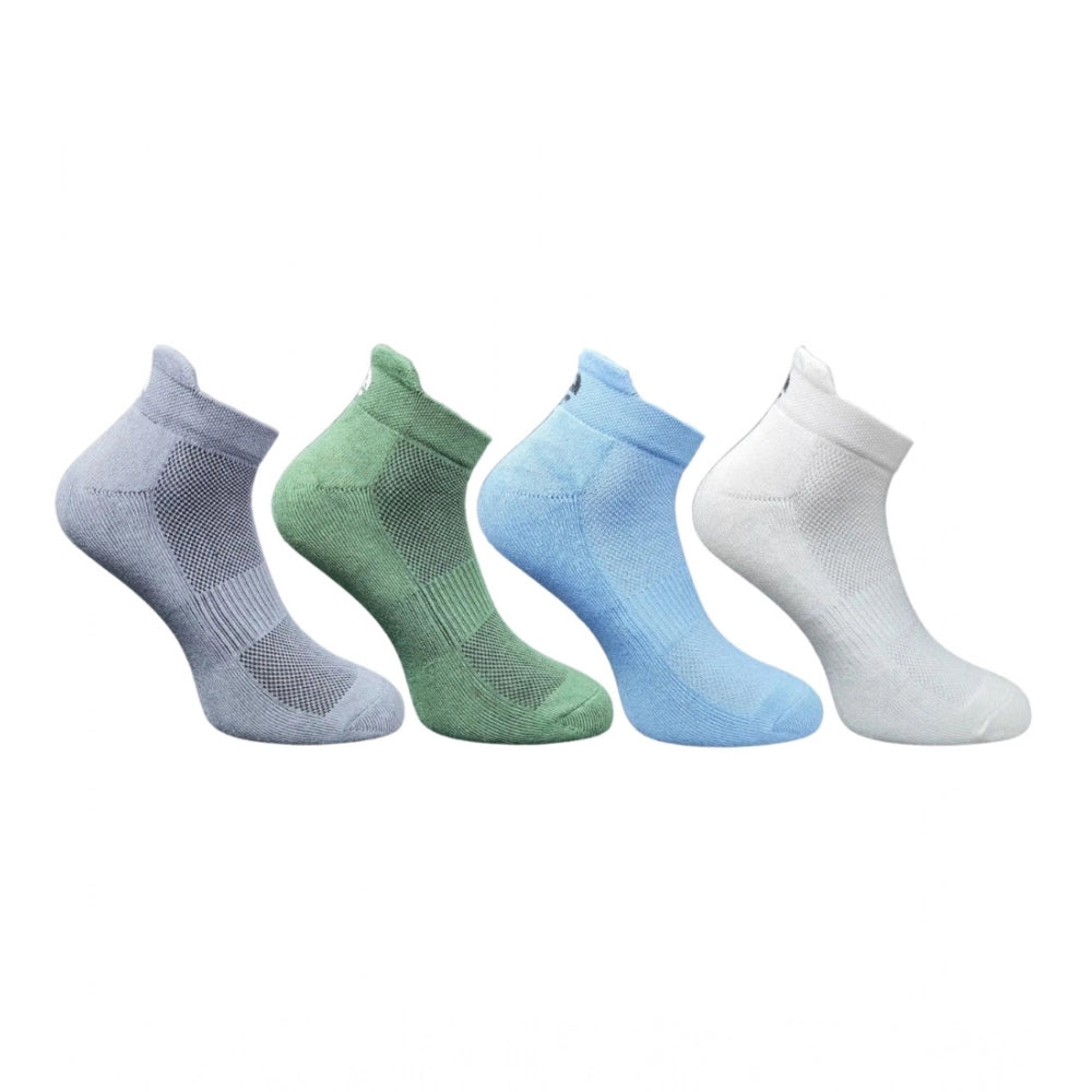 Generic 4_Pair Set Unisex Casual Cotton Printed Ankle Length Socks (Multicolor)